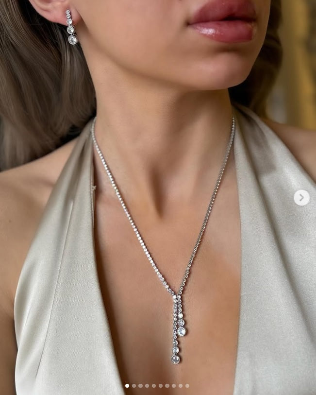 Five Big Diamond Women Necklaces