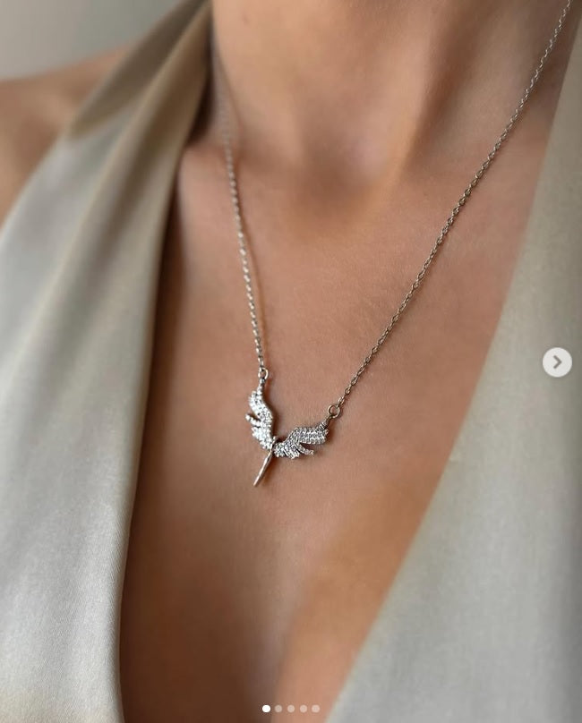 Phoenix Necklace – Gold Plated Stainless Steel, Symbol of Renewal & Strength