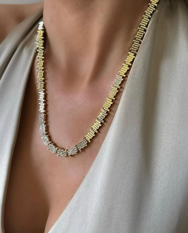 Gold Plated Stainless Steel, Boho Chic Jewelry Necklace