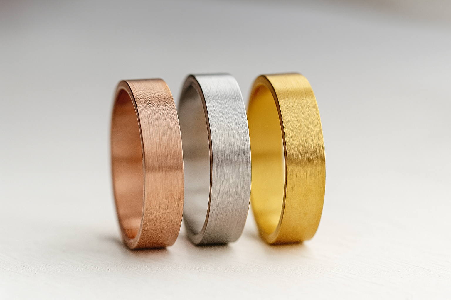 18K Gold Stainless Steel Love Ring, Waterresistant Women Jewelry Ring, Gift For Her